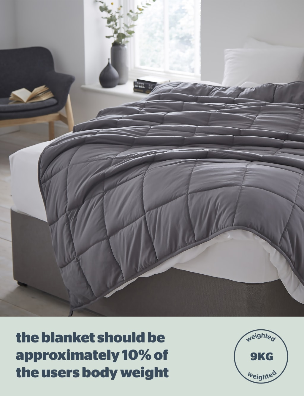 Wellbeing 9kg Weighted Blanket Silentnight M&S
