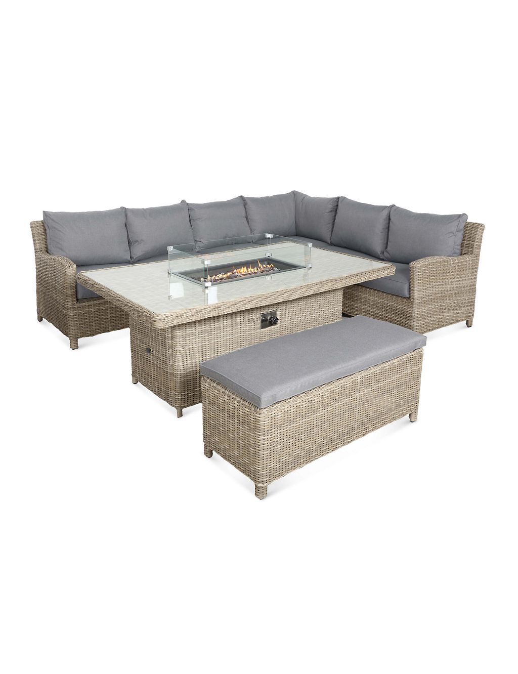 Wentworth 8 Seater Fire-Pit Lounge Set 6 of 8