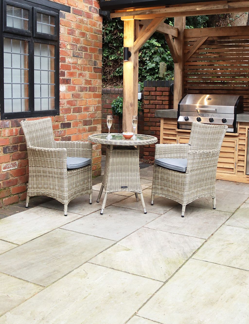Wentworth Rattan Bistro Table & Chairs 3 of 6