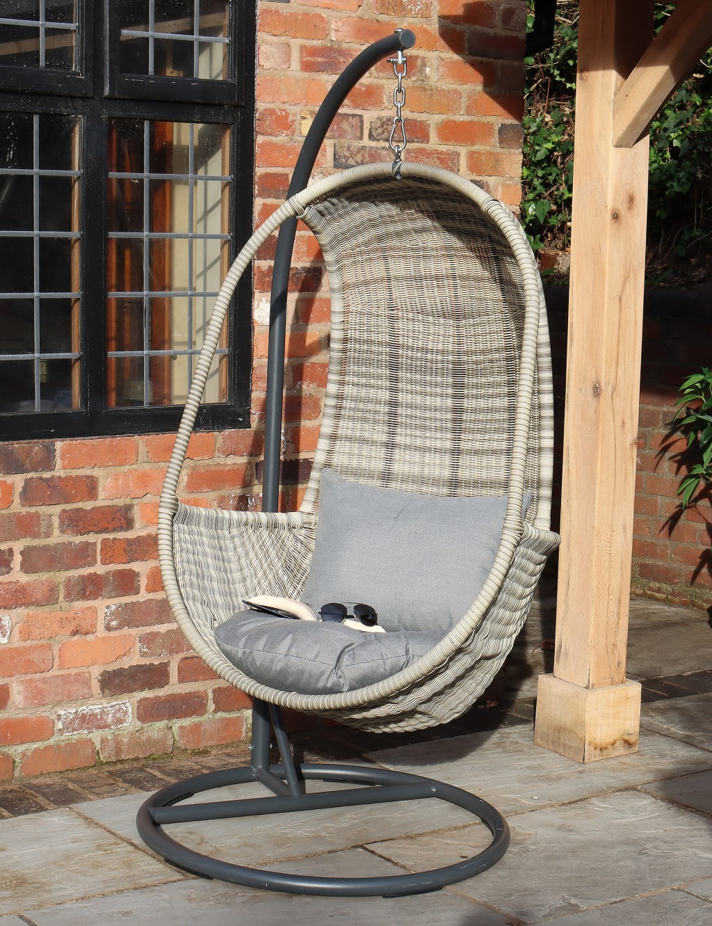 Wentworth Rattan Hanging Pod Chair Royalcraft M&S