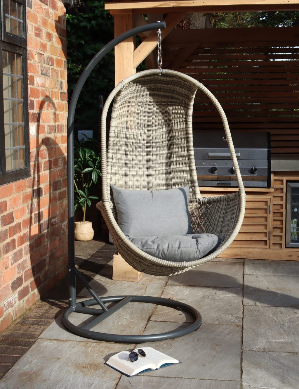 Wentworth Rattan Hanging Pod Chair Royalcraft M&S
