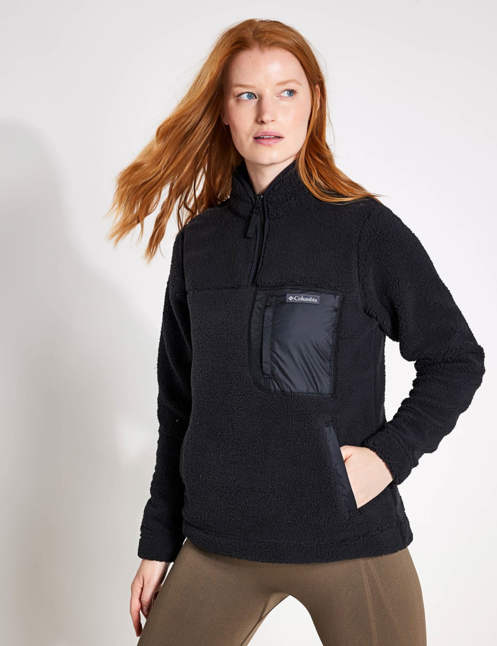 Columbia womens half zip fleece top