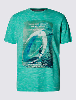 West Coast Surf Print T-Shirt Image 2 of 3