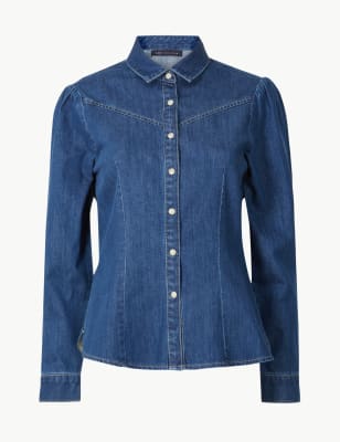 m&s denim shirt ladies