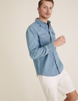 Men's western outlet denim shirt