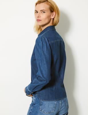 m&s denim shirt ladies