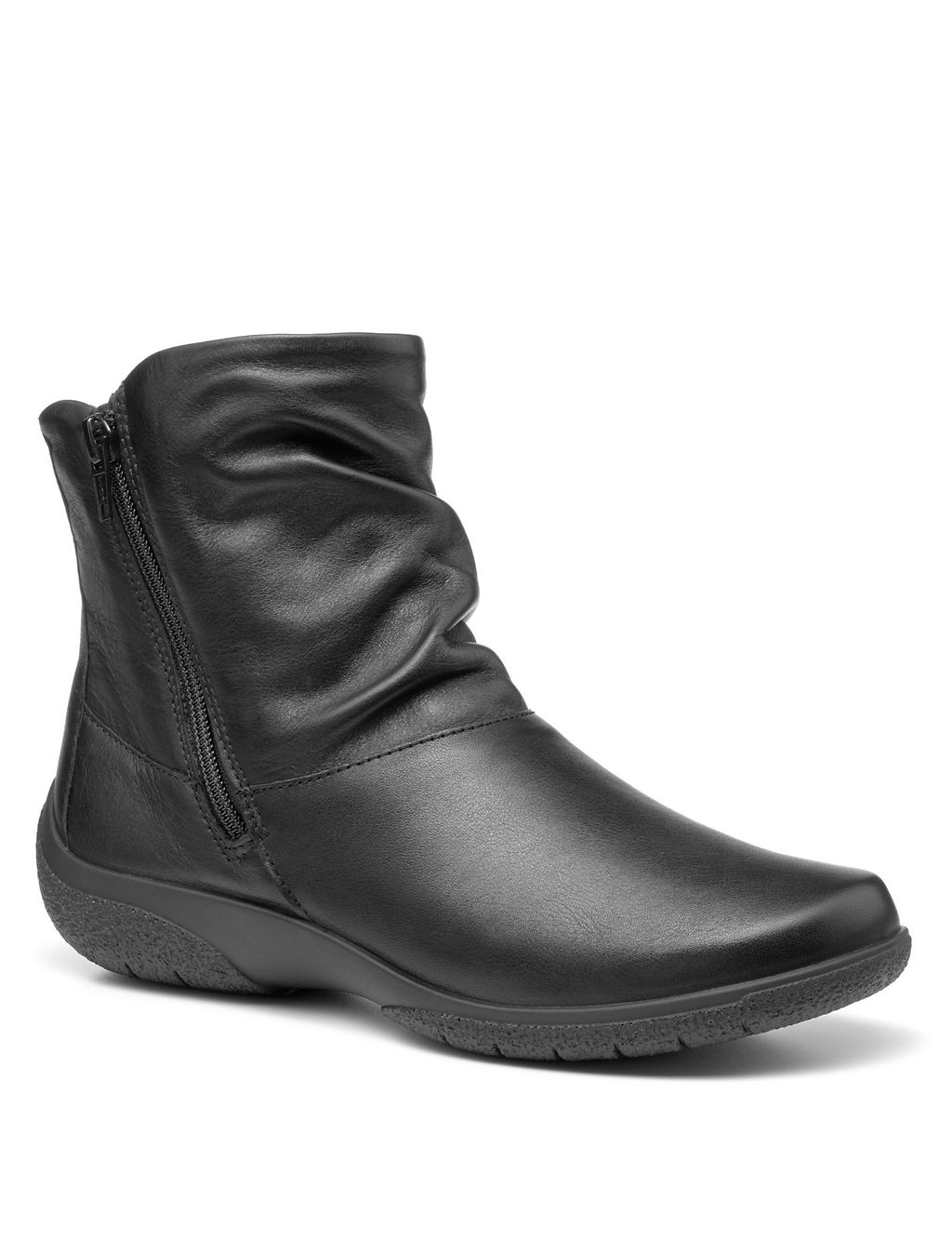 Whisper Wide Fit Leather Ankle Boots 1 of 4