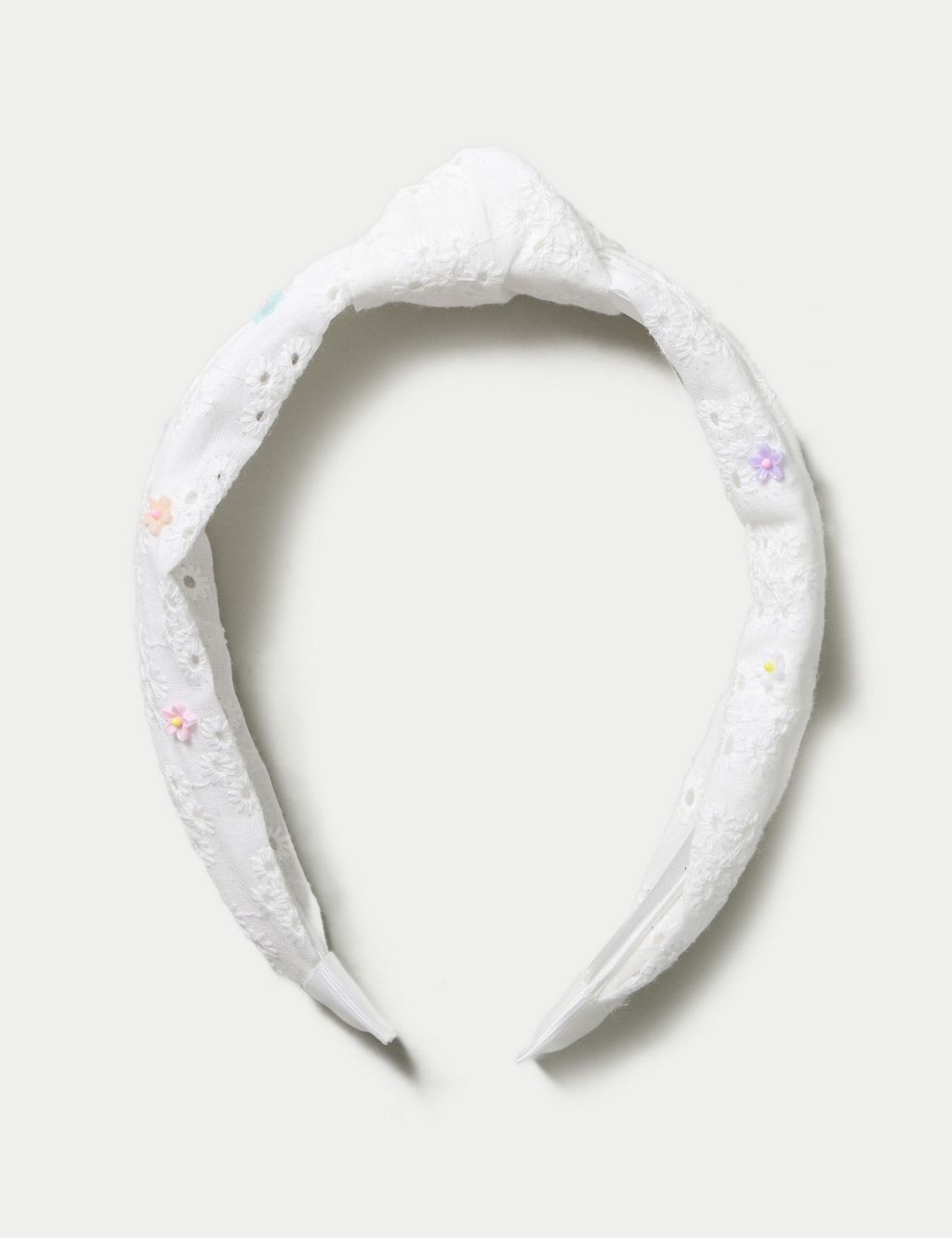White Knot Floral Headband 3 of 3