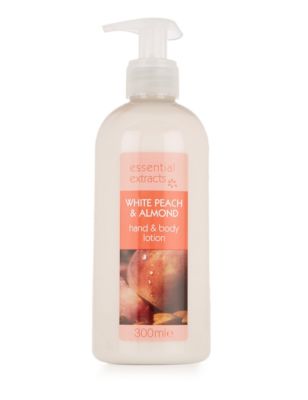 White Peach & Almond Hand & Body Lotion 300ml Image 1 of 1