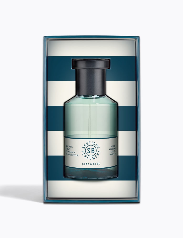 Shay & blue white peaches natural spray fragrance top