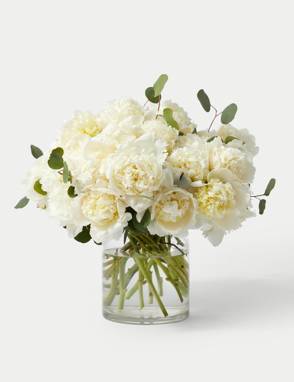 White Peony Flowers Bouquet 2 of 5