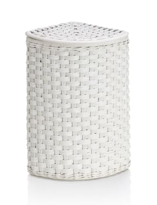 White Rattan Corner Laundry Bin M S 612 x 612 png 341 кб. white rattan corner laundry bin m s