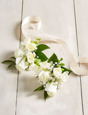 White corsage hot sale