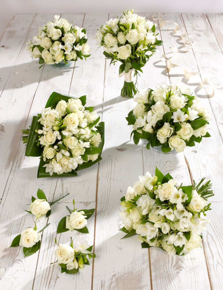 White Rose & Freesia Wedding Flowers - Collection 3 1 of 1