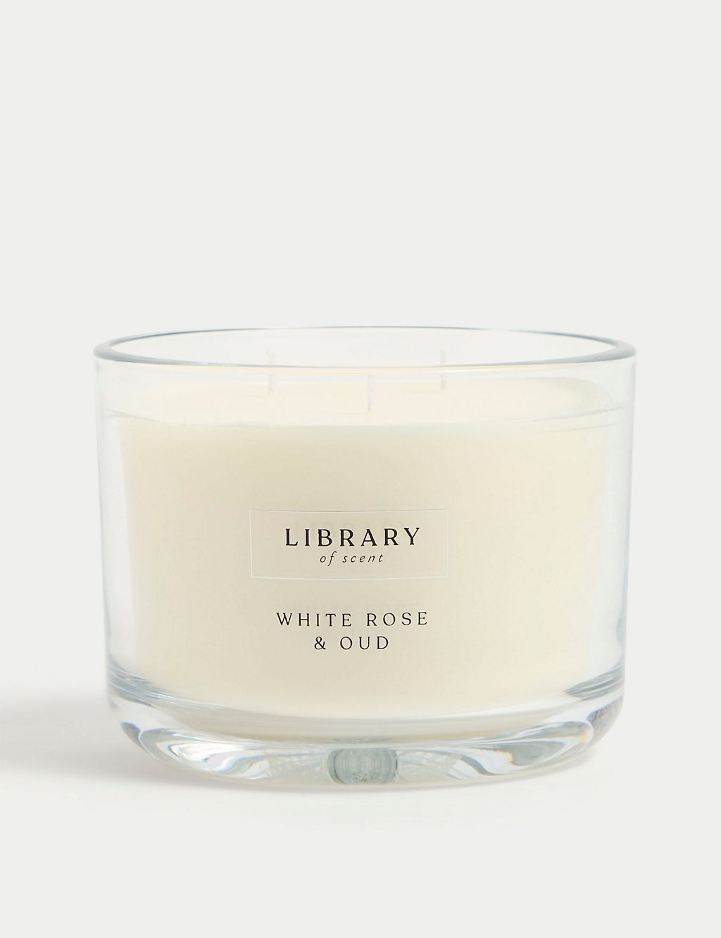 White Rose & Oud 3 Wick Candle 1 of 4
