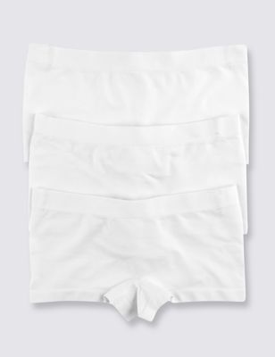 White Seamfree Shorts (6-16 Years) Image 1 of 2