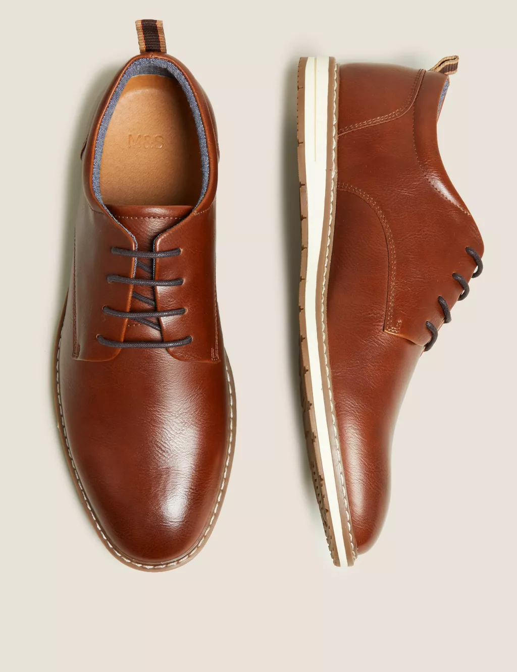 White Sole Derby Shoes | M&S Collection | M&S