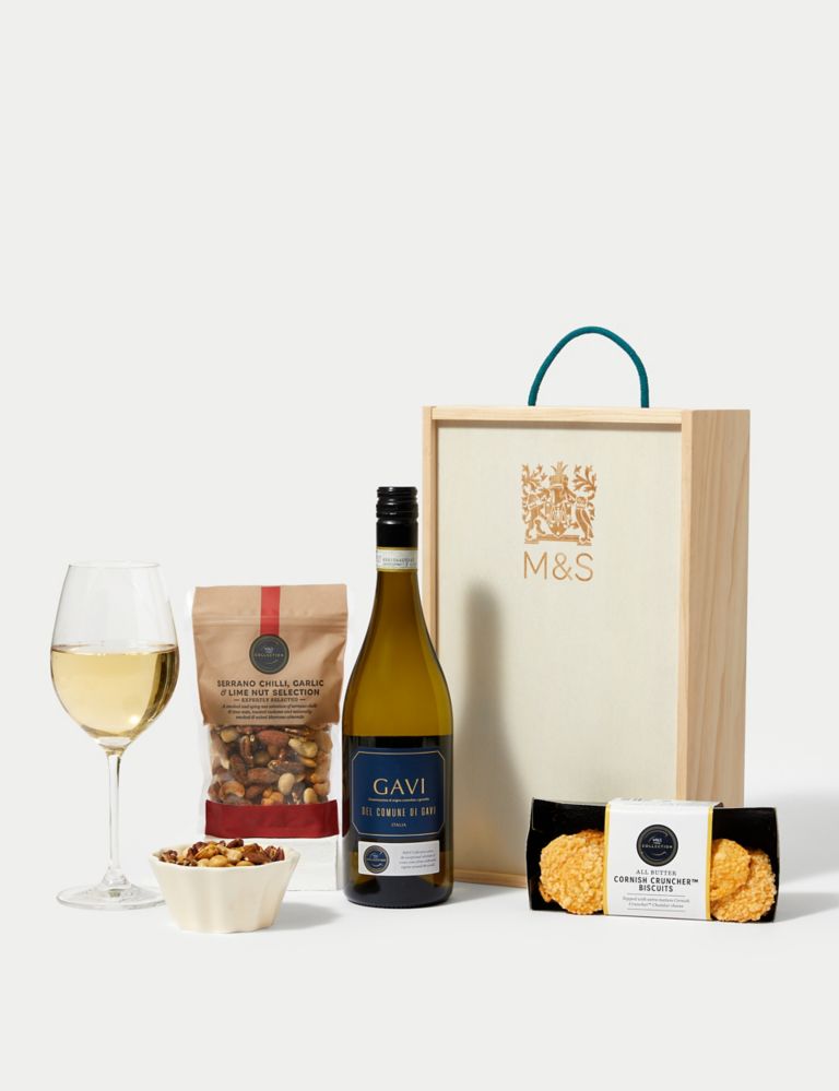 White Wine & Nibbles Gift Box 1 of 3