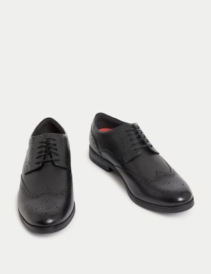 Wide Fit Airflex™ Leather Brogues Image 2 of 4