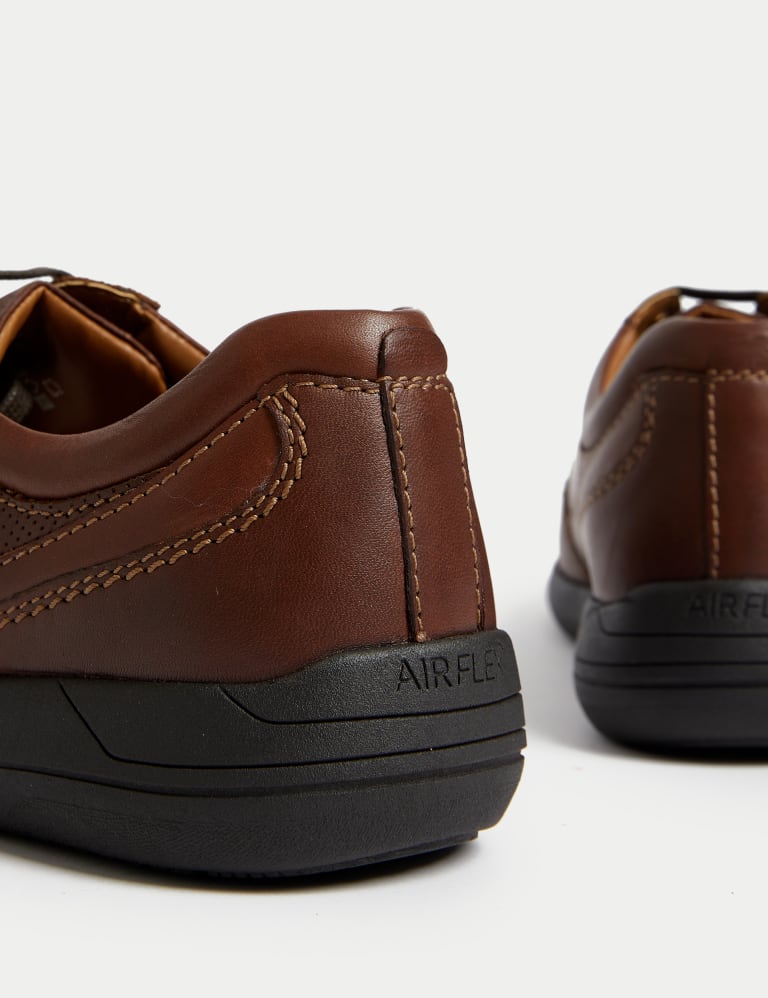 Wide Fit Airflex™ Leather Derby Shoes 3 of 4