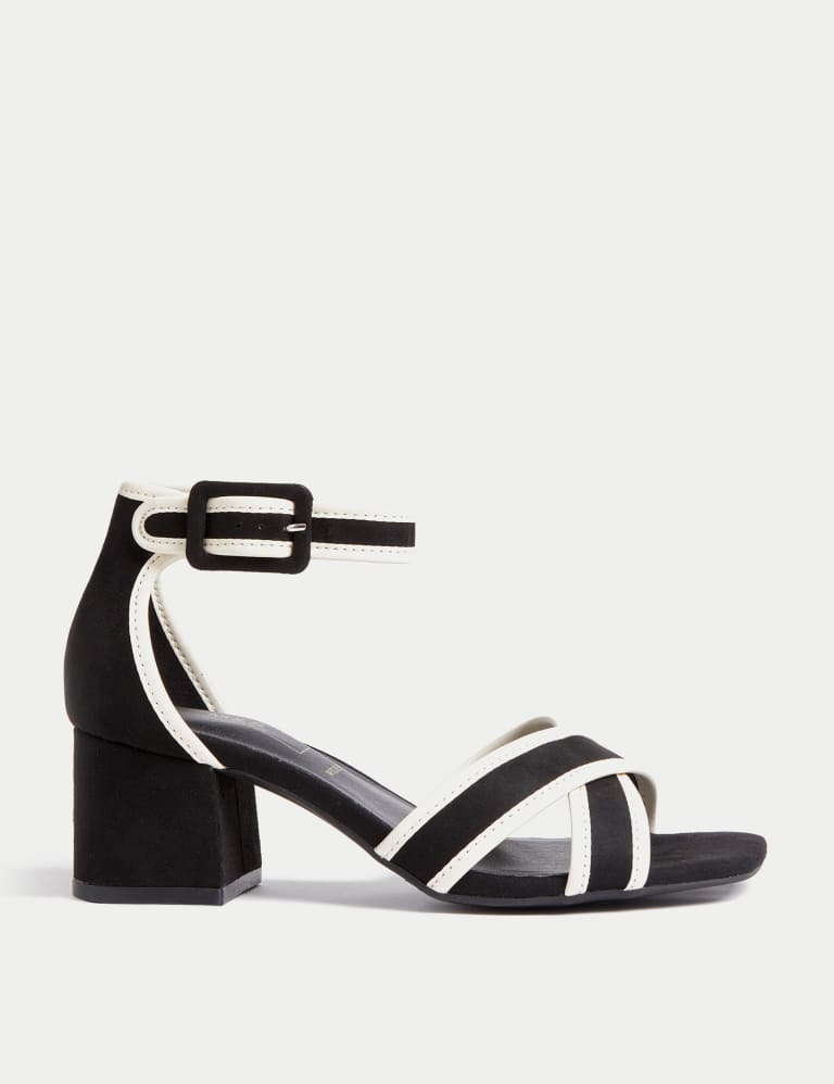 Marks and spencer block heel sandals deals