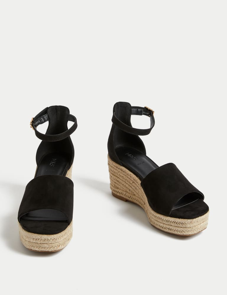 Wide Fit Ankle Strap Wedge Espadrilles 2 of 3