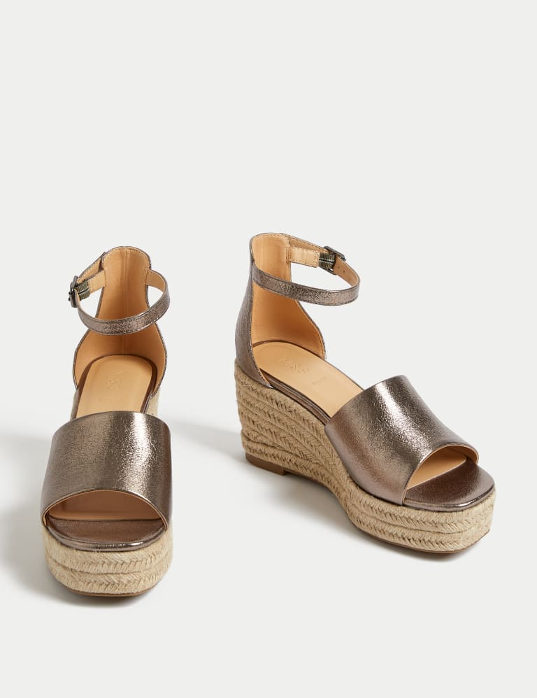 Wide Fit Ankle Strap Wedge Espadrilles 2 of 3