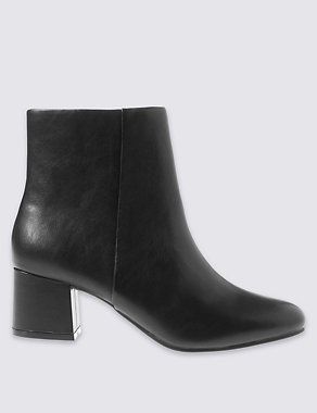 Wide Fit Block Heel Ankle Boots Image 2 of 6