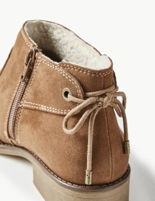 wide fit block heel ankle boots