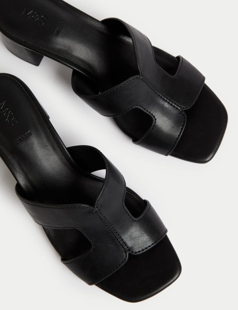 M&s black mules outlet