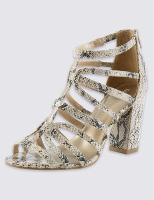 Faux snakeskin sale sandals