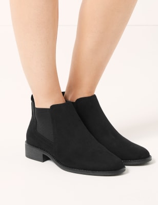 wide fit suede chelsea boots