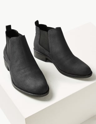 black chelsea boots wide fit