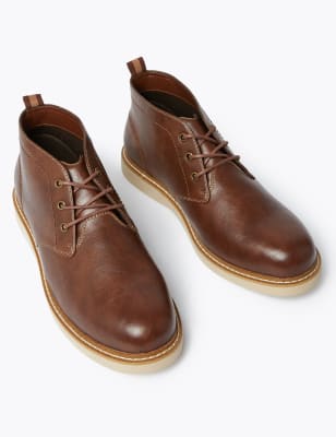 Mens wide store chukka boots