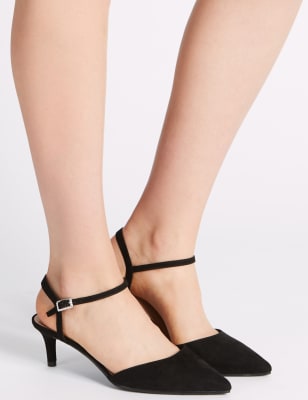 Wide fit cheap kitten heel sandals