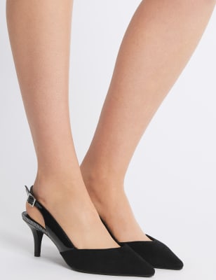 Marks and spencer hot sale slingback shoes