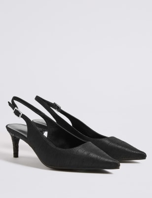 Marks and spencer hot sale kitten heel shoes