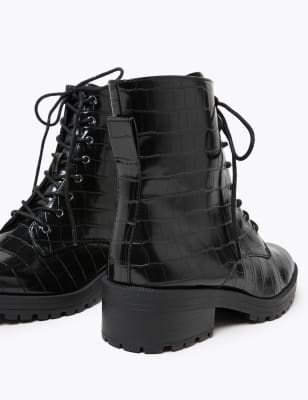 Marks and spencer lace up best sale ankle boots