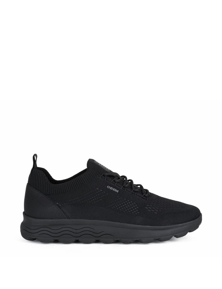 Mens wide fit black trainers discount
