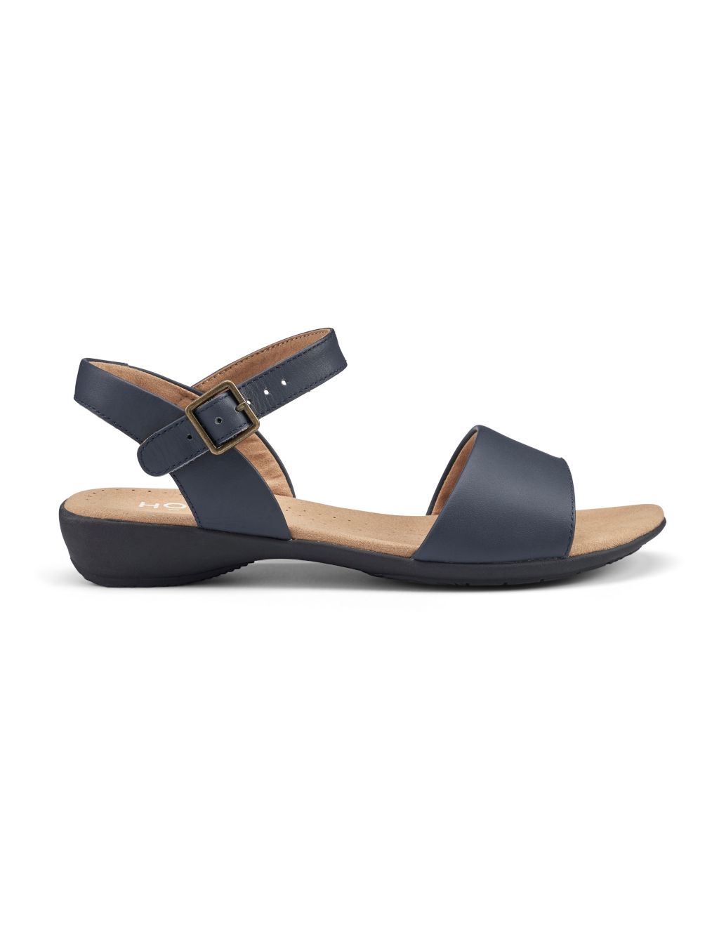 Wide Fit Leather Ankle Strap Flat Sandals 3 of 3