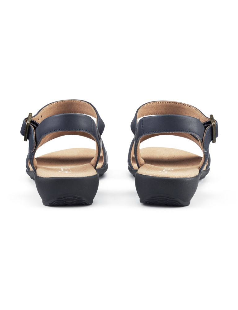 Wide Fit Leather Ankle Strap Flat Sandals 3 of 3