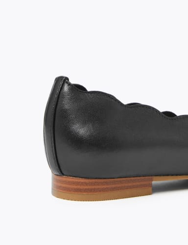 Wide Fit Leather Ballet Pumps 5 of 6