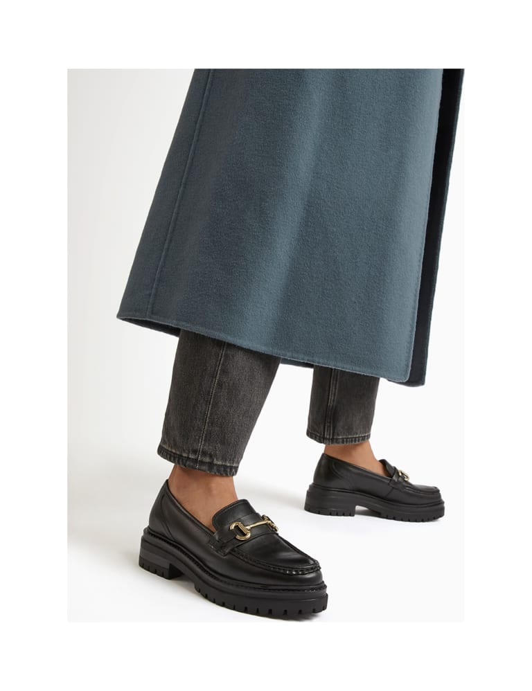 Chunky wide fit loafers store
