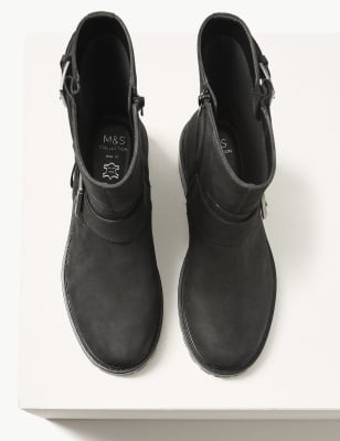 m&s ladies biker boots