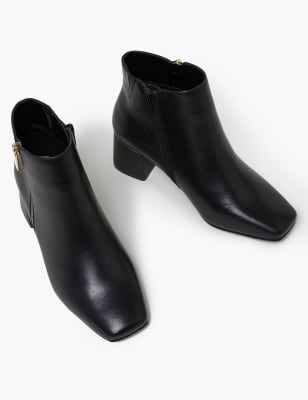 m&s ladies block heel boots