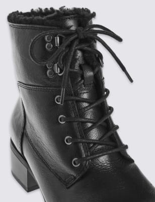 Wide fit leather shop ankle boots uk