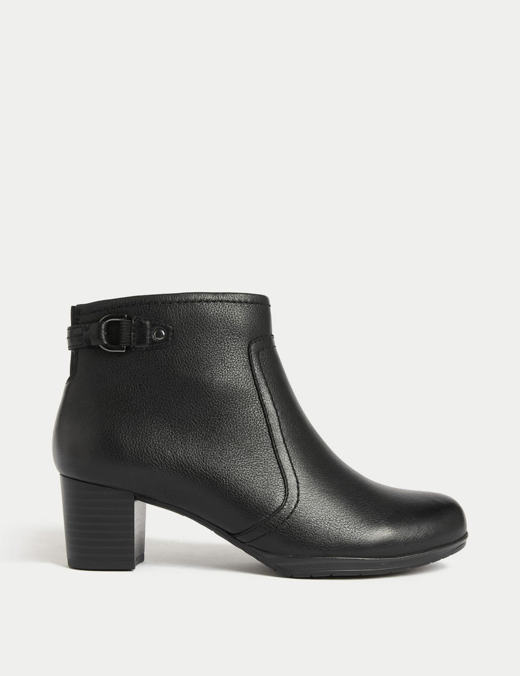 Wide fit soft leather ankle boots sale