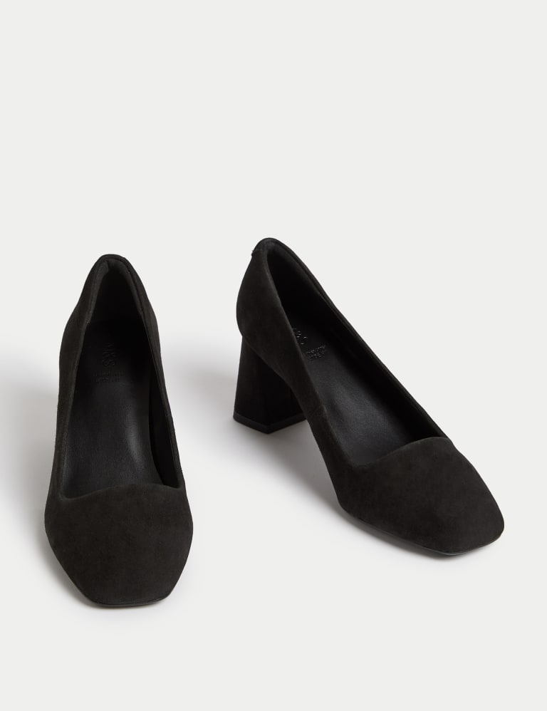 M&s wide online fit court shoes