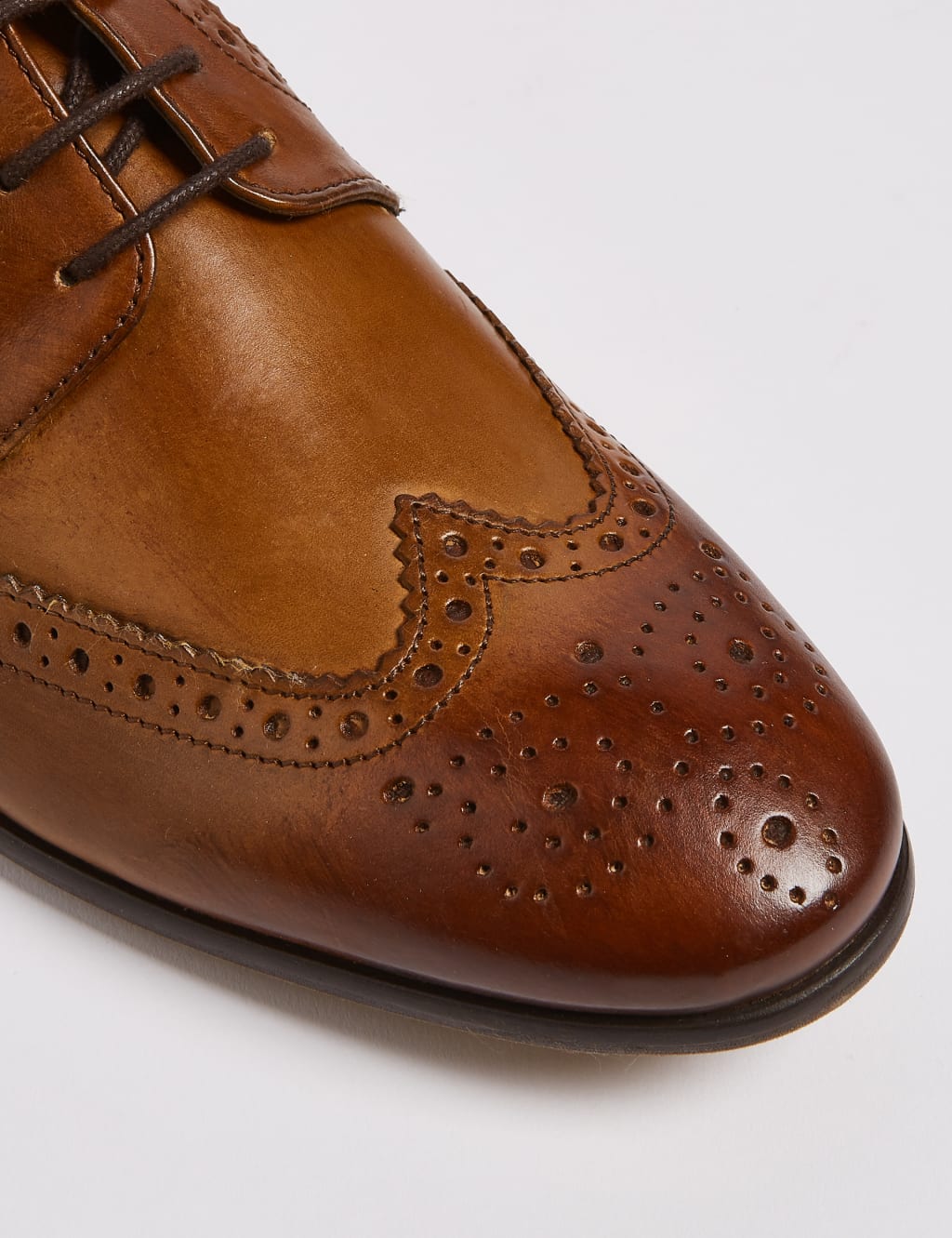 Wide Fit Leather Brogues 1 of 5