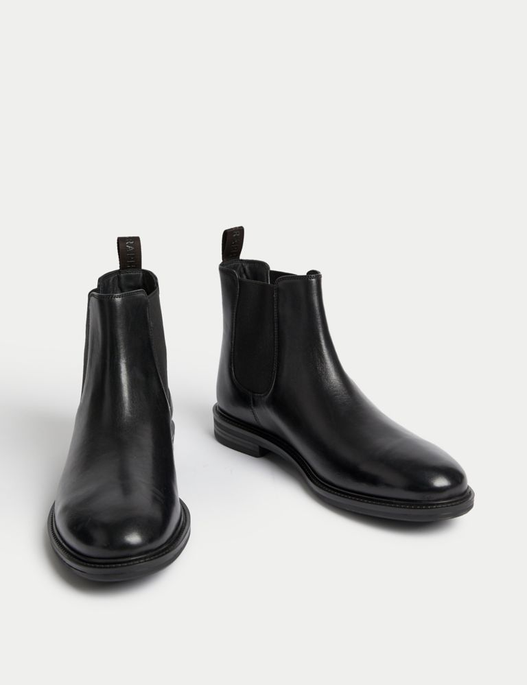 Wide Fit Leather Chelsea Boots 2 of 4
